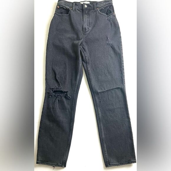 Abercrombie & Fitch The 90's Straight Leg Ultra High Rise Curve Love - Picture 5 of 9